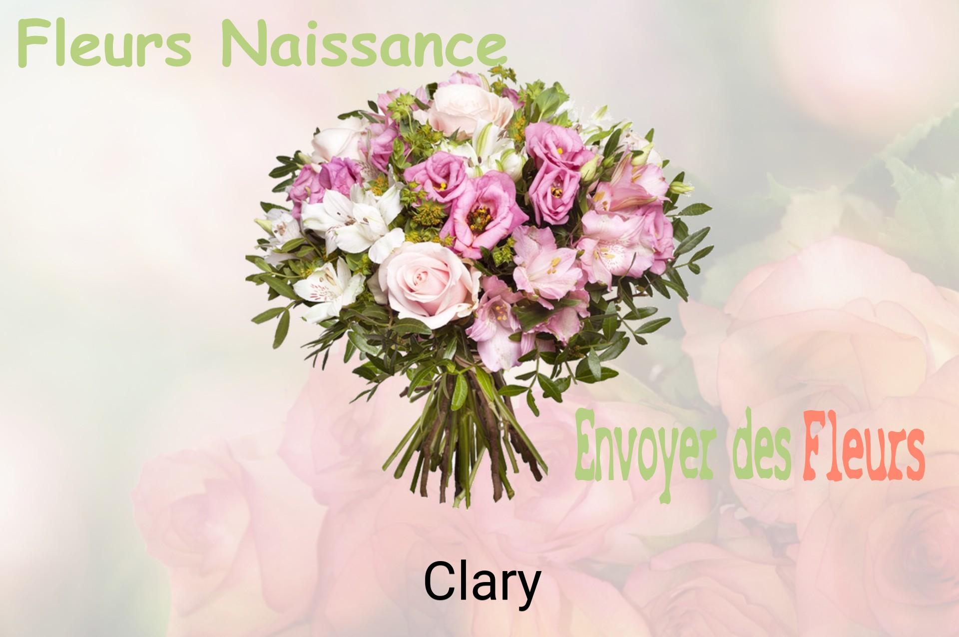 Bouquet de fleurs de naissance livré à Clary